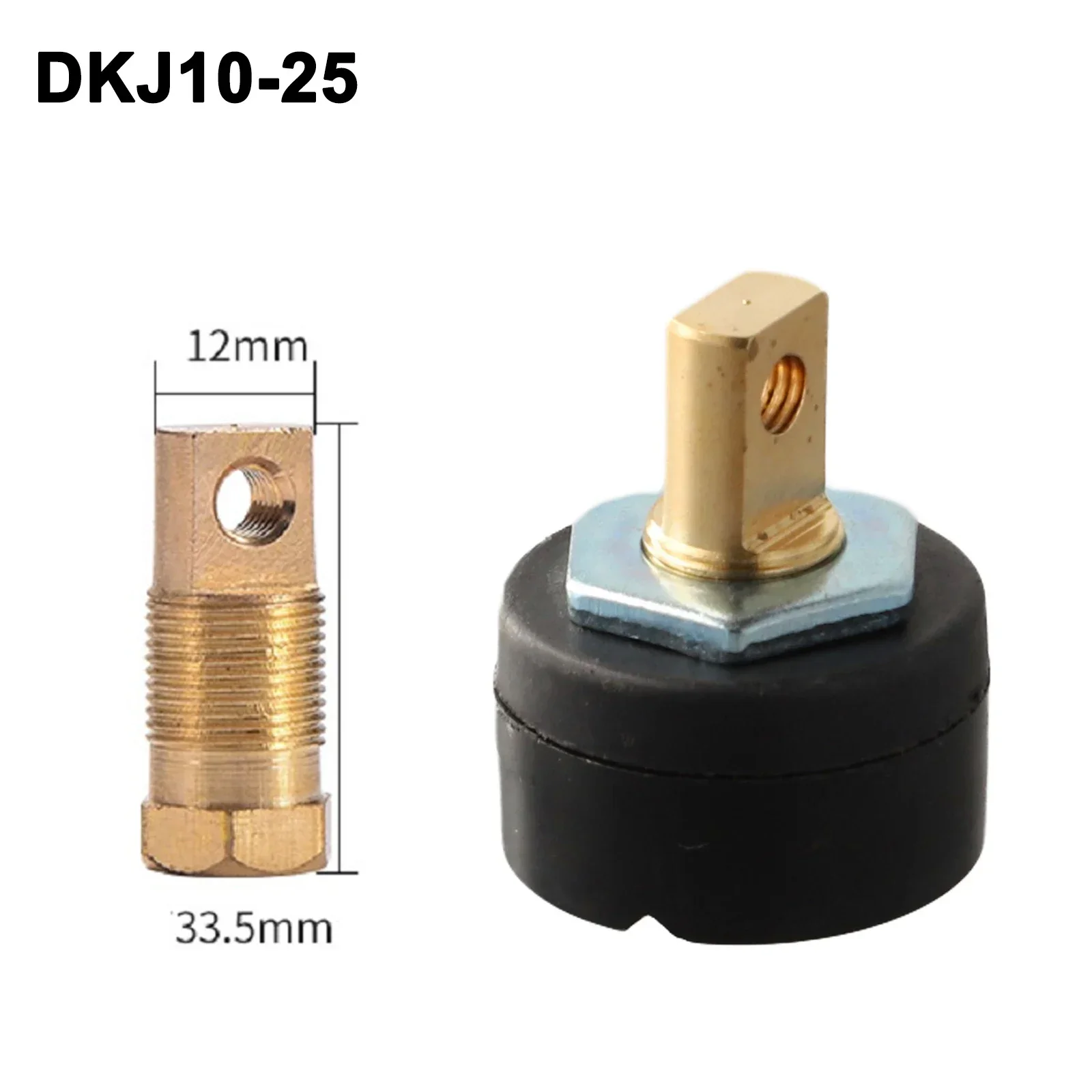 1pcs DKJ35-50 DKJ50-70 DKJ10-25 Single Plate European Rear Plate Fast Connector Socket Welding Fast Connector  Soldering Tools