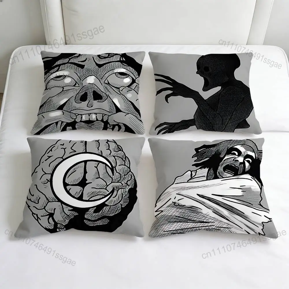 

Cool Phasmophobia Decorative Square Pillow Cover Modern Cushion Case for Living Room Bedroom