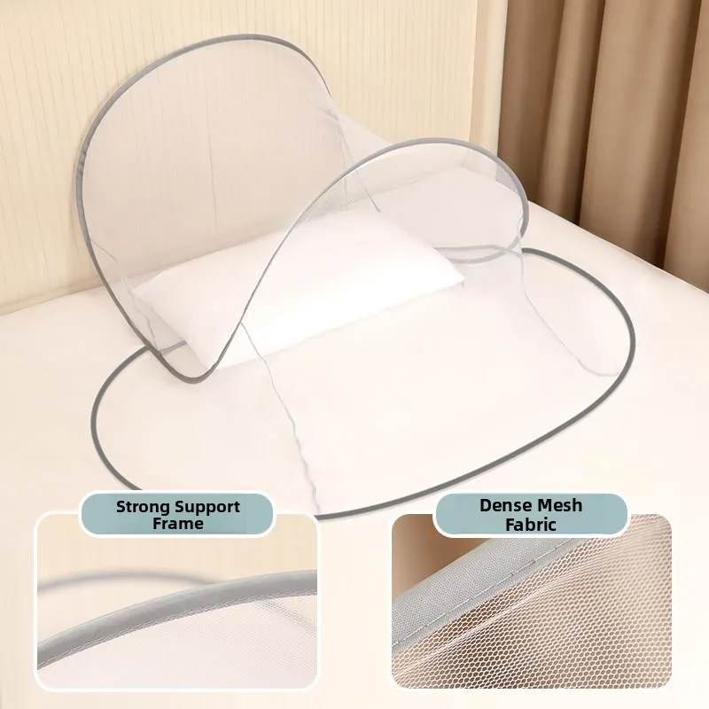 Foldable Portable Mosquito-Resistant Head Cover Sleeping Aid No-Installation Required for Students Dormitory Special Use