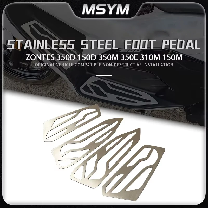 

Motorcycle Foot Pegs Pedal Kits Footboard Step Foot Rests Stainless steel Footrest For Zontes 350D 150D 350M 350E 310M 150M