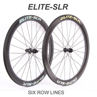 ELITE Road Bike Carbon Rims, Matte Glossy Cycling Parts, Disc Brake Hub, Tubless Wheelset, Customized 700C Fiber Bicycle Wheels