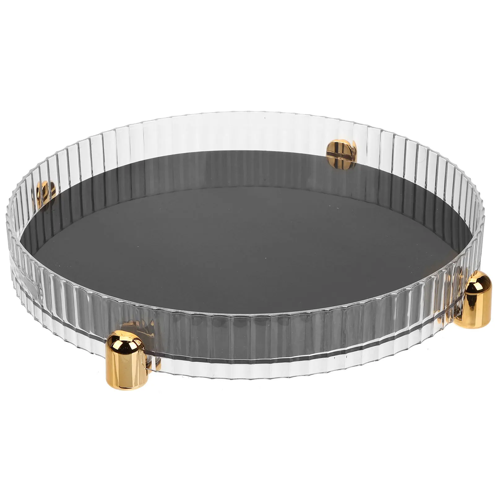 

Makeup Organizer Round Rotating Tray For Storage Kitchen Spice Rack Desktop Turntable Organiser