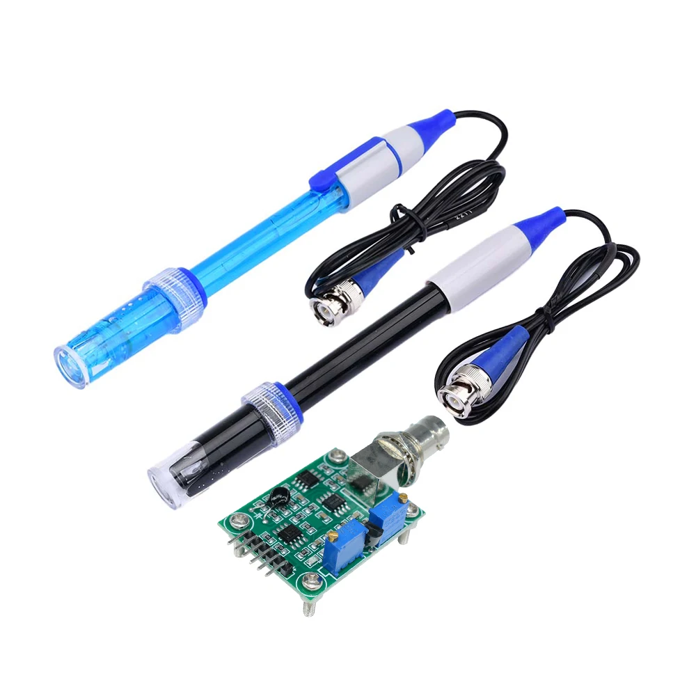 Líquido ph Value Detection Sensor Module Monitoramento Control Board Bnc Sonda Eletrodo para Arduino