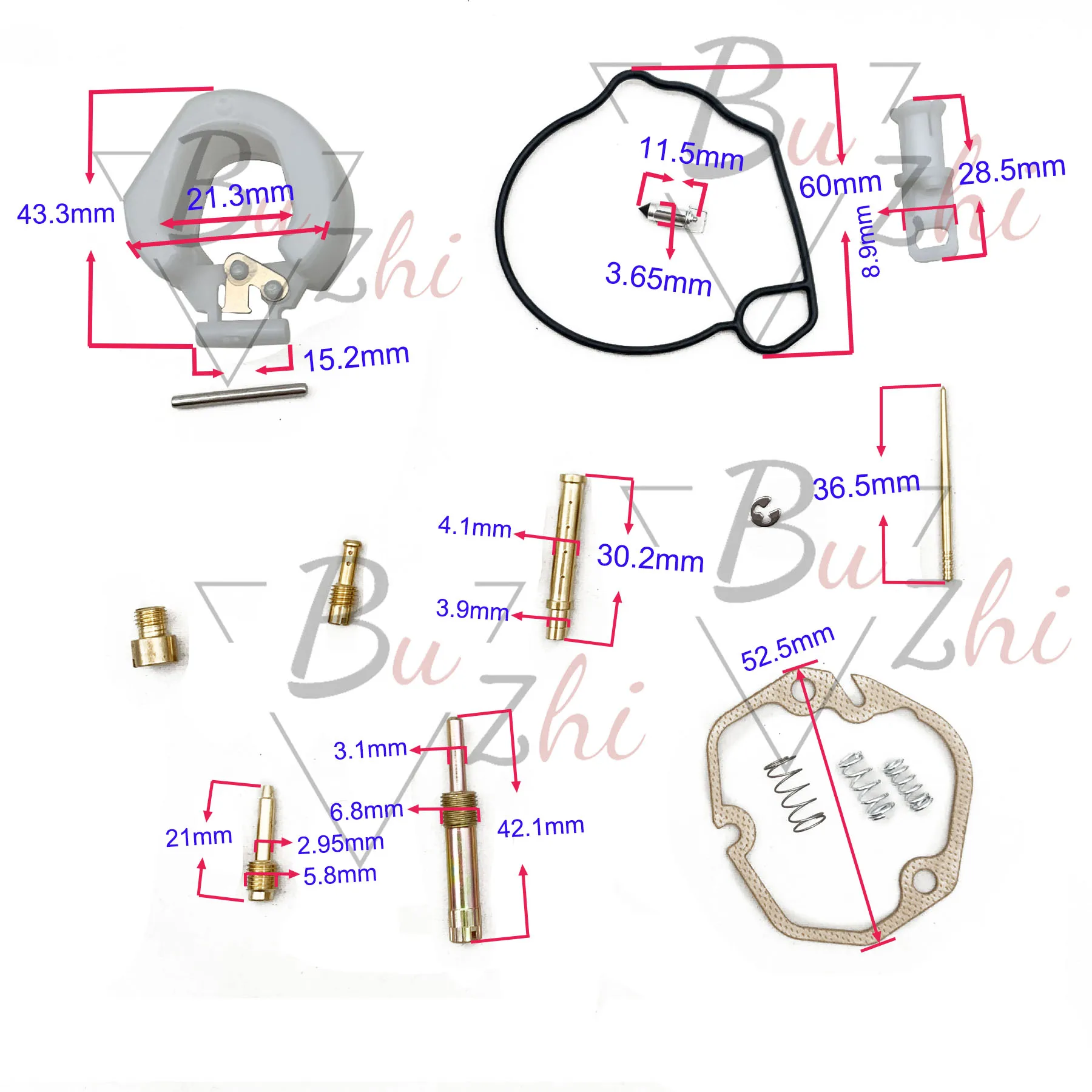 Motorcycle Carburetor Repair Kit gasket and float part for Suzuki AG50 AG60 AG100 V100 AG V  50 60 100