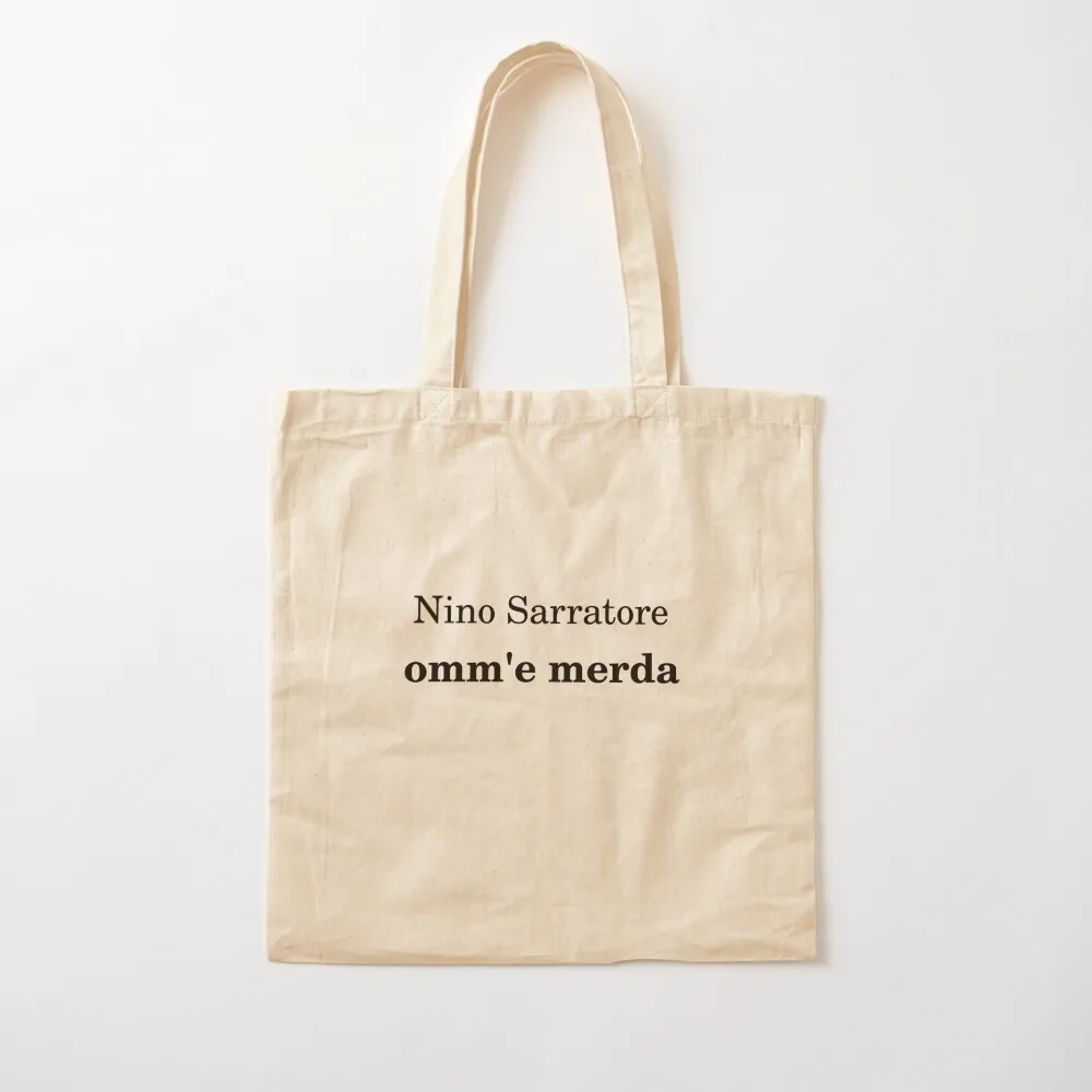 Sarratore Omm'e merda (black) Tote Bag canvas tote bag bags for women Shopper bag Women's