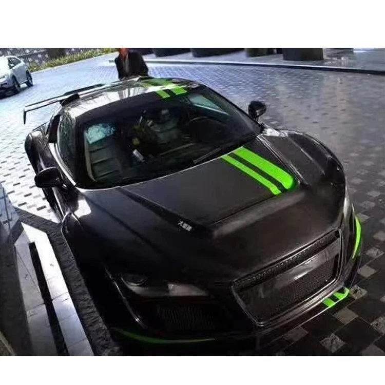 مبيعات المصنع أغطية المحرك غطاء محرك السيارة من ألياف الكربون لـ R8 V8 V10 2008-2015 #4