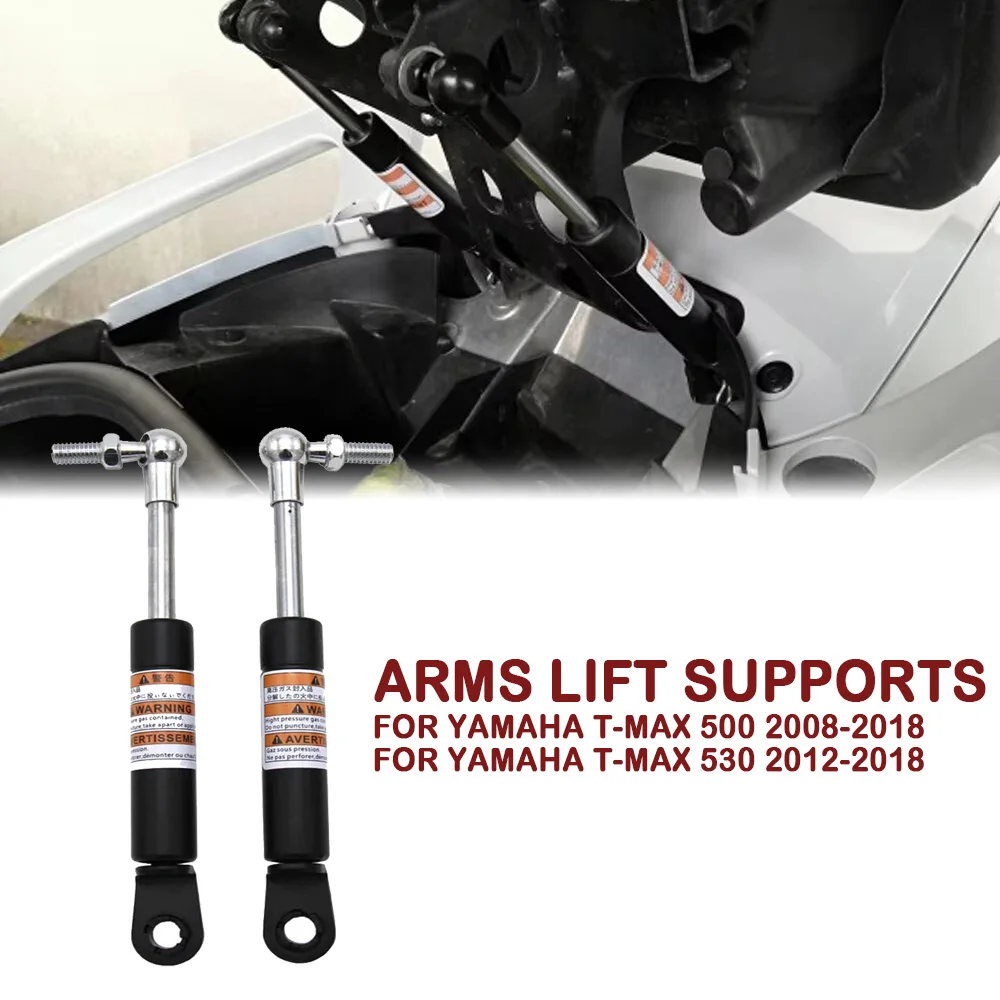 

For Yamaha TMAX 500 530 T-MAX 530 2008-2018 2017 Shock Absorbers Lift Seat Chrome Struts Arms Lift Supports