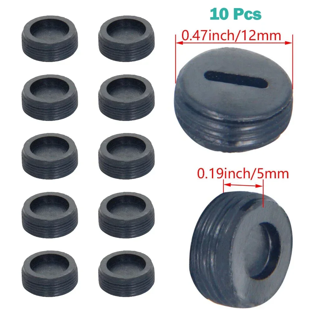 10pcs Carbon Brush Cap Plastic Holder Cover For Motor Accessories 12mm/13mm / 14mm / 15mm / 16mm / 17mm/18mm / 20mm / 22mm