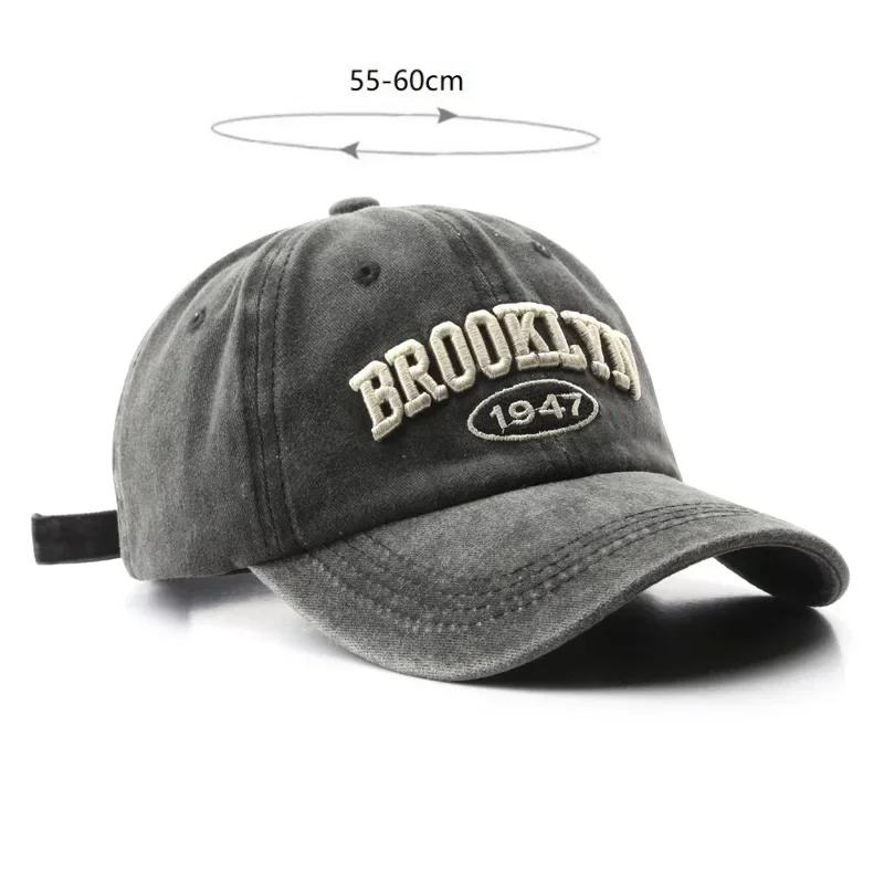 Retro Baseball Cap For Women And Men Washed  Dad Embroidered Hat Casual Snapback Hat Summer Sun Cap Unisex