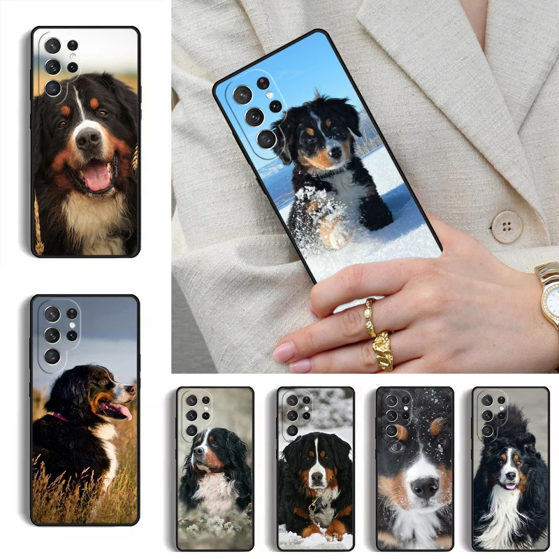 Bernese Mountain Dog BUMPER Phone Case for Samsung Galaxy S26 S25 Ultra S24 S23 S22 S21 Plus Note 10 Bumper Cover