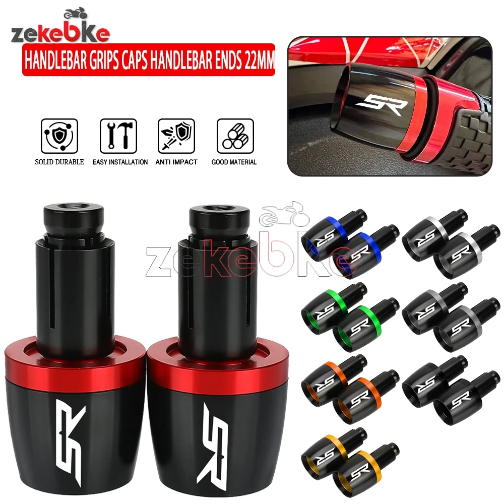 For Aprilia SR50 SR 50 MY 2014-2024 2023 2019 2018 2017 2016 Motorcycle Accessoreis Handlebar Grips Handle bar grip End Plug Cap