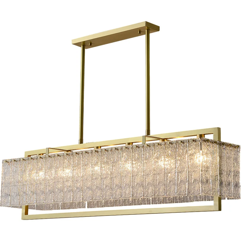 

Light luxury restaurant chandelier All-copper simple modern bar dining room lamp Luxury beautiful lamp