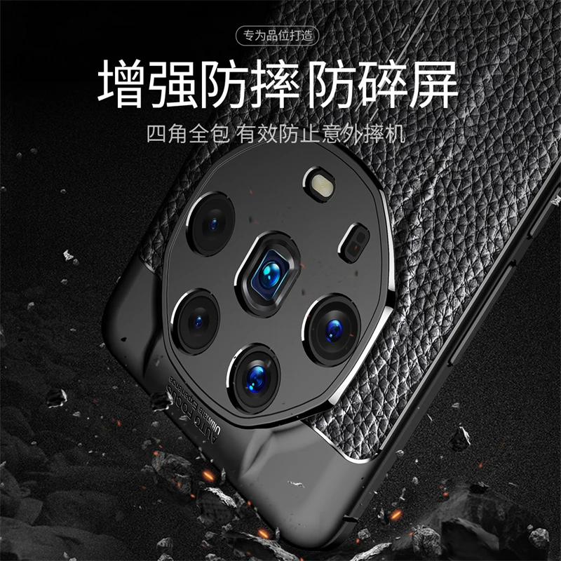 حافظة لهاتف Honor Magic4 Ultimate Magic 5 Lite حافظة جلدية مطاطية من السيليكون حافظة لهاتف Magic4 Pro 5 Lite غطاء نهائي