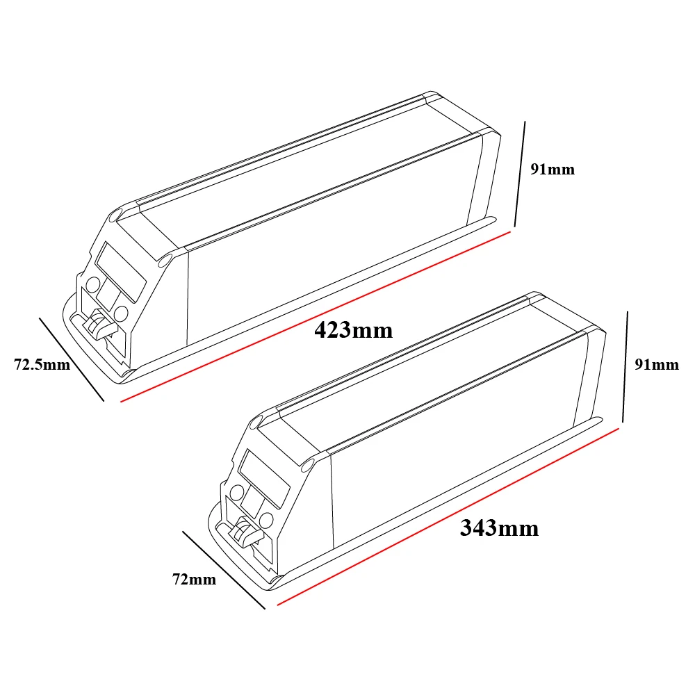 Himo C26 custodia per batteria Ebike portabatteria vuoto per Himiwa escape Elecric Bike Battery Box Brakcet