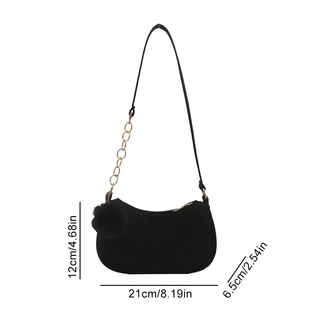 Mini Women Shoulder Bags Fashion Felt Women's Bag Advanced Design Underarm Handbags Mini Saddle Bag