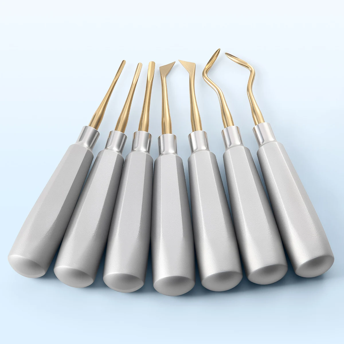 1Pc AZDENT Dental Aufzug Edelstahl Zahnarzt Chirurgische Instrument Zahn Extraktion Gerade Dreieckige Zähne Aufzug – Detail 6