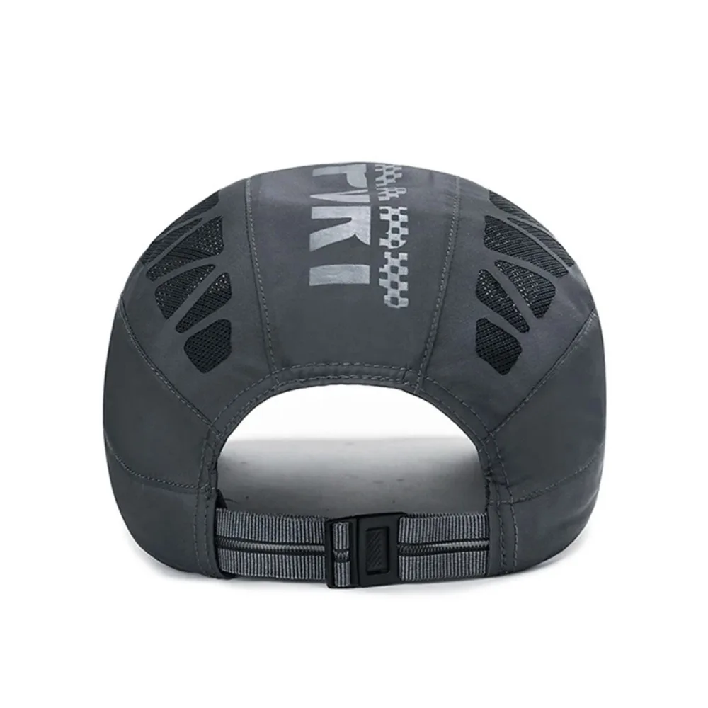 New Breathable Men Quick Dry Hat Golf Driving Cycling Sports Newsboy Flat Ivy Summer Baseball Caps Letter Print Net Mesh Sunhat