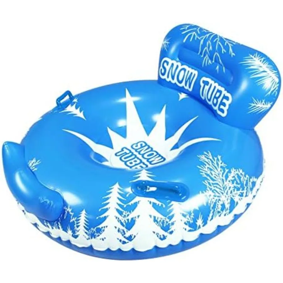 

Snow Tubes for and Adults Kid Sleds for Snow Snow Toys for Winter Sport Fun with Rope Buckle Blue