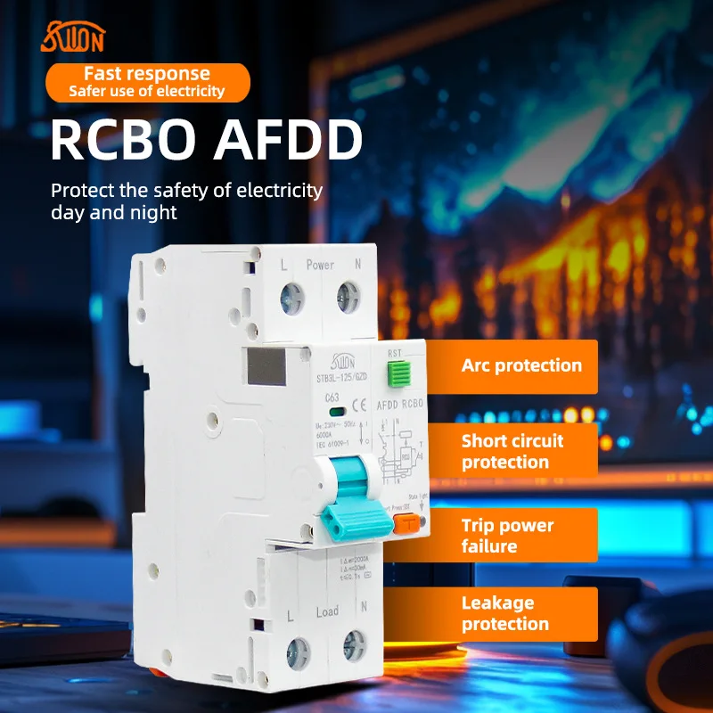 

AFDD Arc Fault Protection Circuit Breaker Leakage Overload Protection
