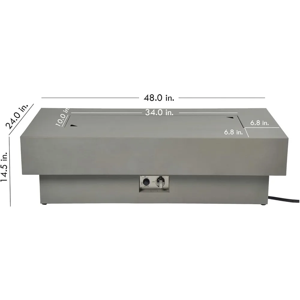 Rectangular Outdoor Fire Pit 2