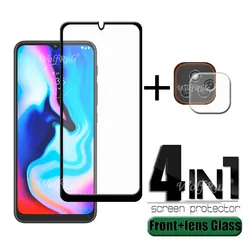 4-in-1 For Moto E7 Plus Glass For Motoroal Moto E7 Plus Tempered Glass Full Glue HD Screen Protector For Moto E7 Plus Lens Glass