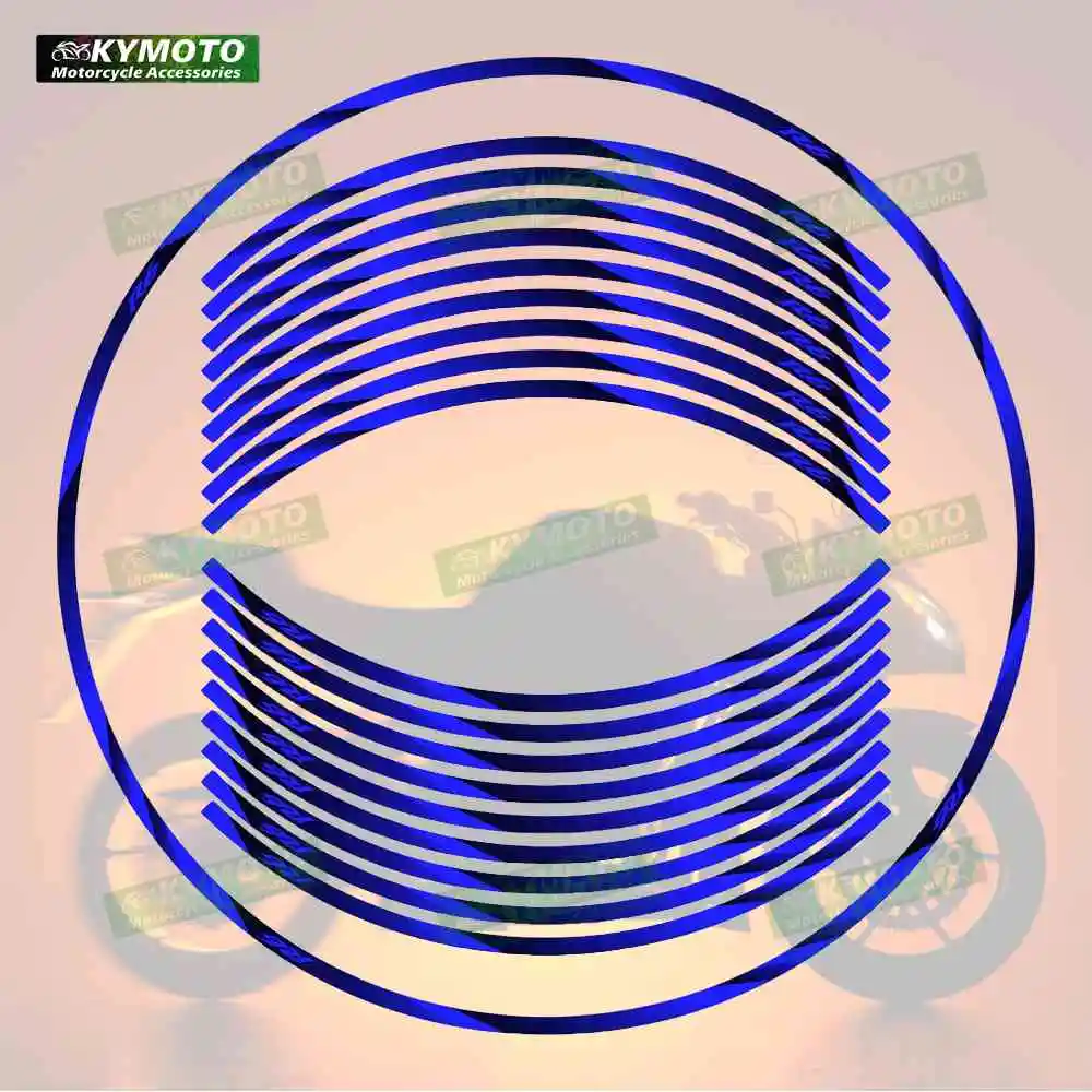 

Аксессуары для мотоциклов, обтекатель, 17-дюймовые наклейки на ступицу переднего и заднего колеса, светоотражающие наклейки на обод, подходящие для YZF R6 R 6