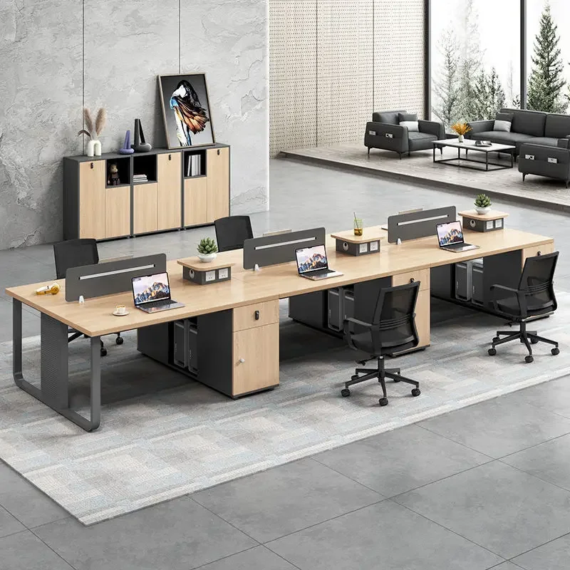 Staff Desk Simple Modern 24-person Screen Workstation Card Seat Office Furniture Computer Staff Table And Chair Combination