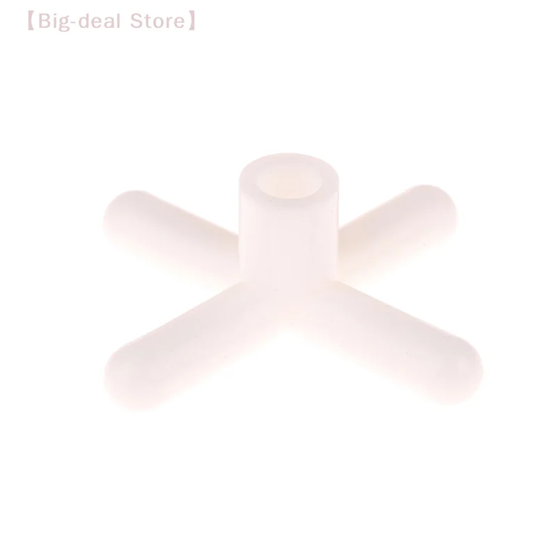【M】1Pc Billiard Stand Heads White Plastic Handle Pool Snooker Cross Pole Rest Replacement Bridge Extender Lightweight Accessory