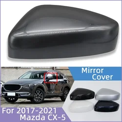 For Mazda CX5 CX-5 KF 2017 2018 2019 2020 2021 Car Exterior Rearview Mirror Cover Shell Lid Cap Wing Mrror Housing Painted