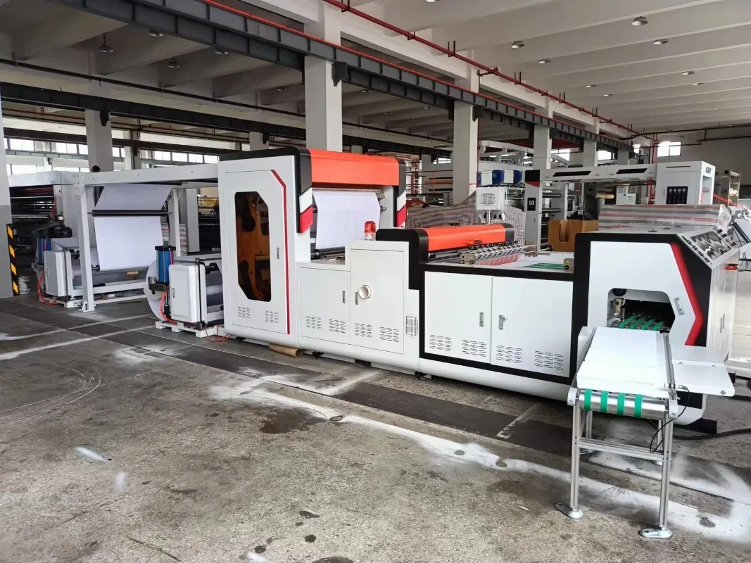 Roll Paper Cutting Machine Auto Tension Control High Precision Fast Cutting Kraft Thermal Paper Trimmer for Industrial Packaging