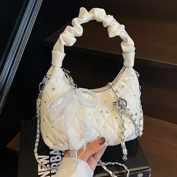 

2025 New! Stylish Quilted Chain Women's Bag, High-Design Bucket Shape, Shoulder/Crossbody & Fashionable