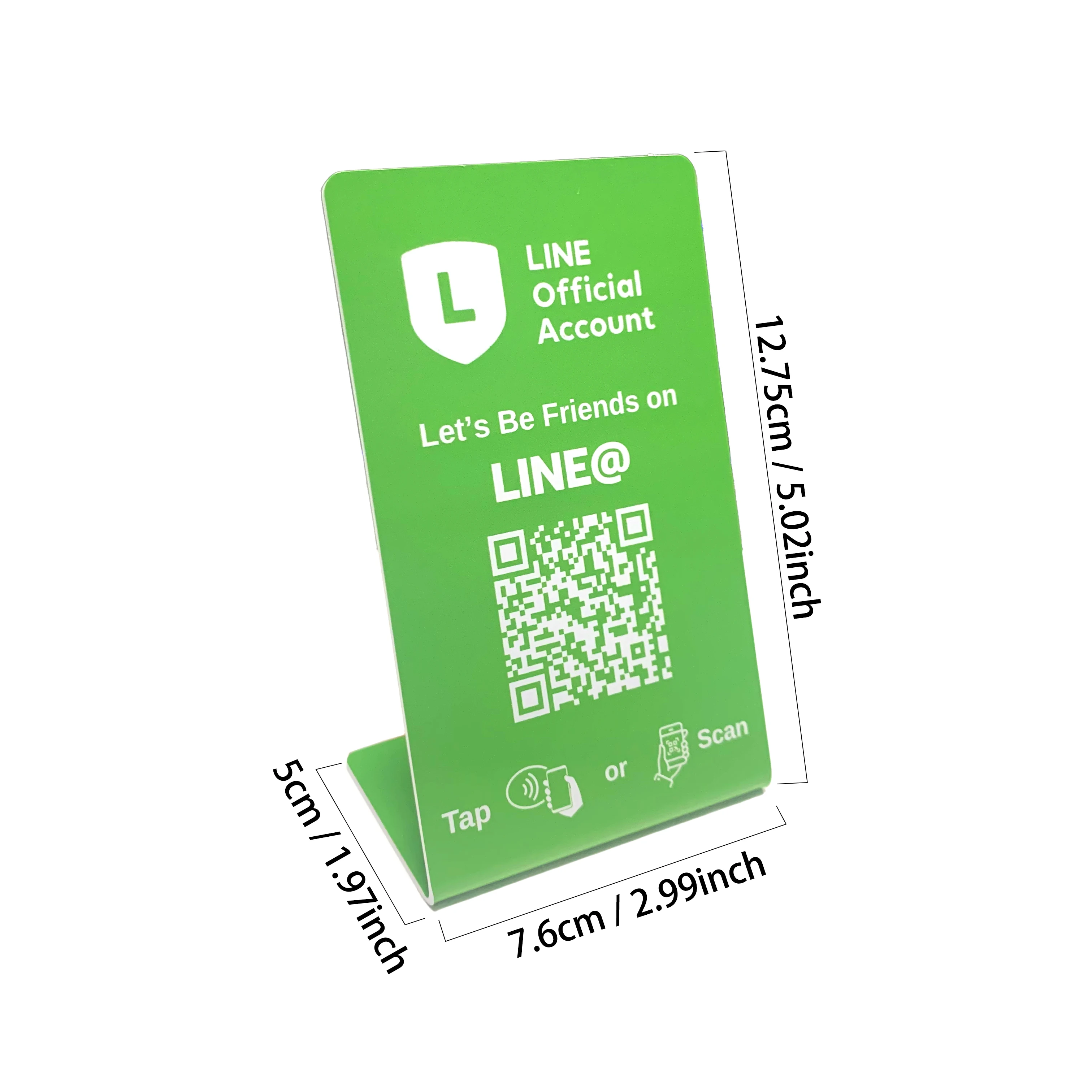 NFC215 programável para Google Review Card NFC Station Table 13.56Mhz O código QR pode ser definido independente para vincular cartão permanente