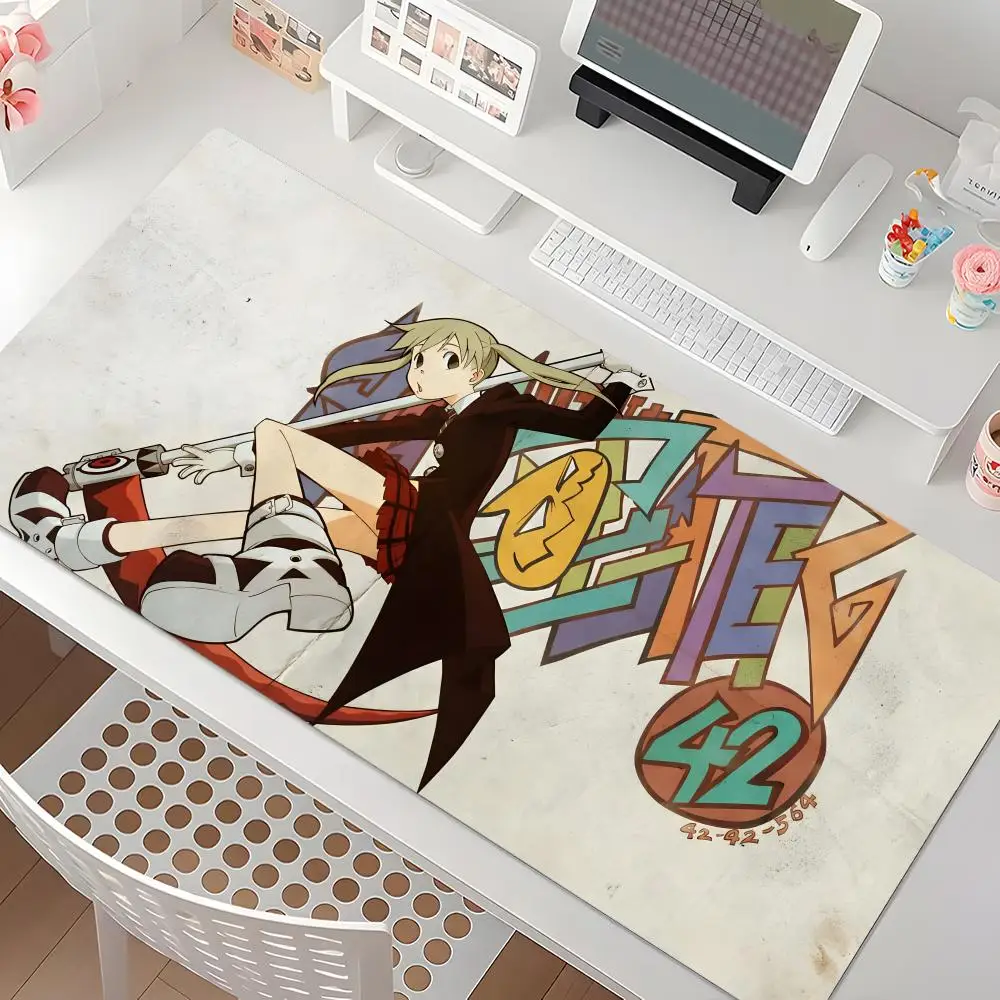 Supernatural anime Soul Eater Mouse Pad Waterproof Non-Slip Large Gaming Mat with Stitched Edge