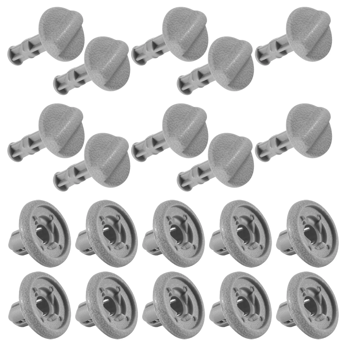 10 PCS Grey Plastic Parcel Shelf Clip Early Type End For Nissan Juke 799161KA3A