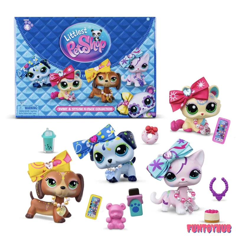 LPS G7 Bobblin Pets Niespodzianka Różne Figurki Zwierzątek z PVC, Mini Figurki z Ruchomą Główką, Plastikowe Kolekcjonerskie Lalki Zabawki dla Dziewczynek