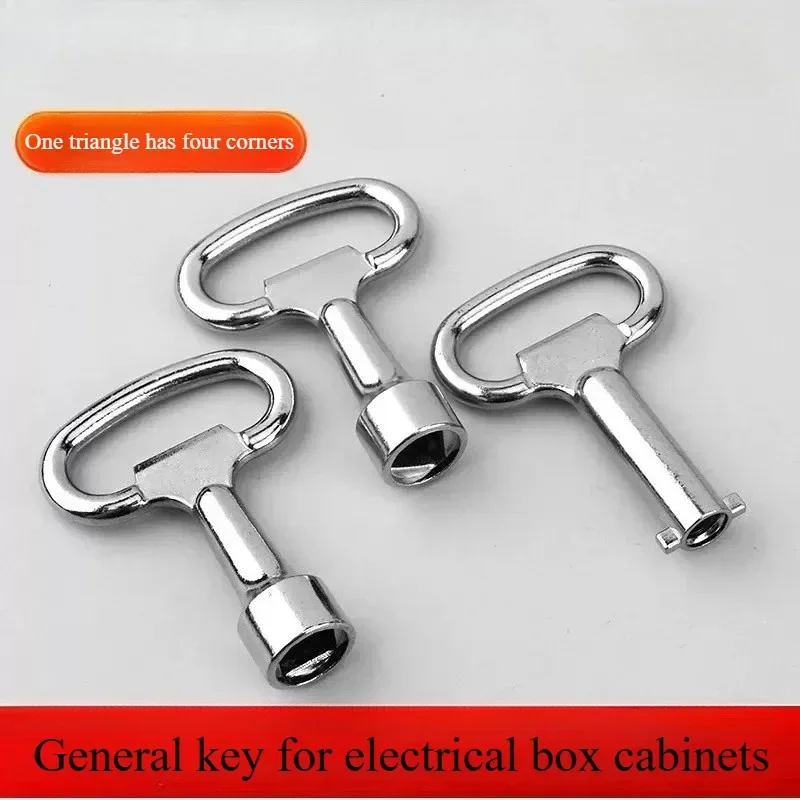 

Multifunction Cross Switch Square Key Wrench Alloy Universal Triangle Elevator Electrical Cupboard Box Train Electric Cabinet