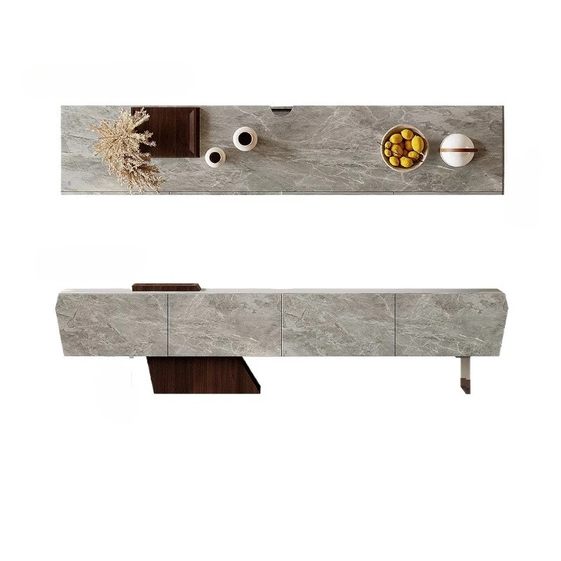 

Wabi Stillwind Suspension TV Cabinet, Integrated Against the Wall, Italian Designer Living Room TV Cabinet