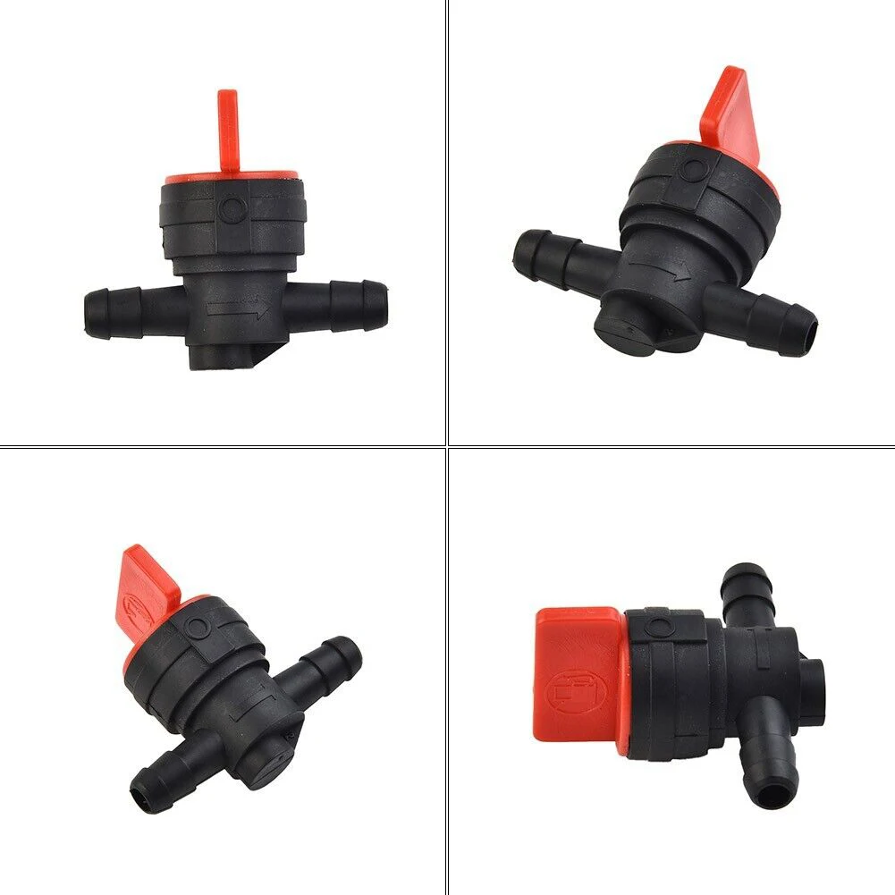 8mm In-Line Petrol On-Off Fuel Tap Switch Valve - Motorcycle Bike ATV Plastic Petcock/Fuel Tap, For 1/4