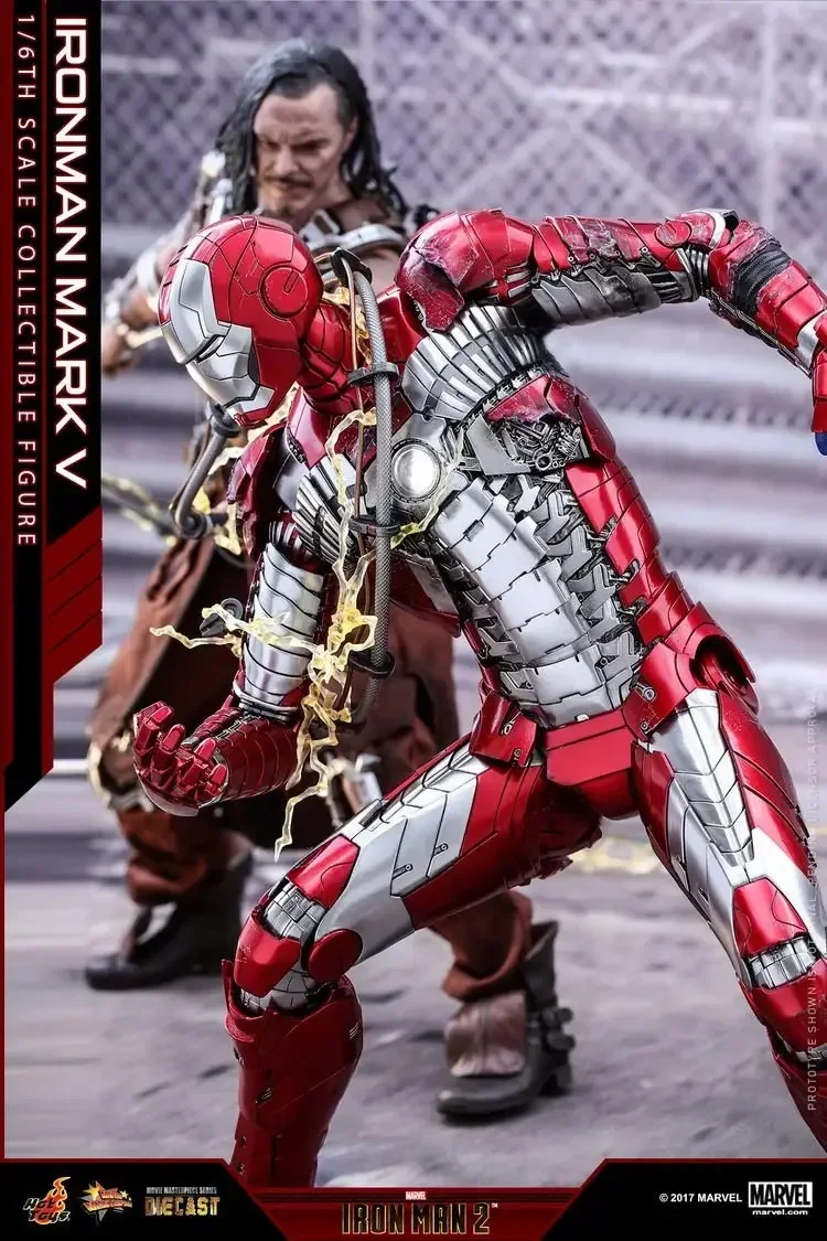 Avengers Ht Mms400d18 Iron Man Tony Alloy Die Casting Mk5 Standard Edition Collection In Stock Model Ornament Toy Gi