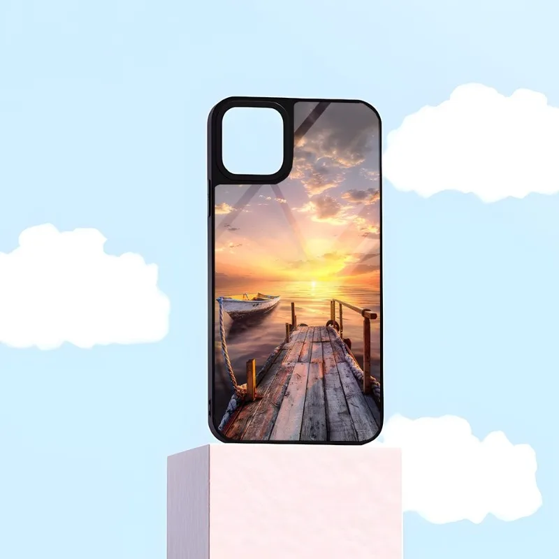 Beach Scene Sunset Hot Air Balloon Phone Case PC+TPU Funda For Samsung Galaxy S10 S30 S22 S20 S21 Plus Ultra Note Pro 20 Cover