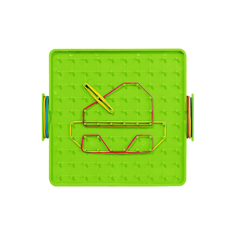 Montessori Small Geometric Creative Nail Board Graphics for Children's Early Education Toys Puzzle Math Games