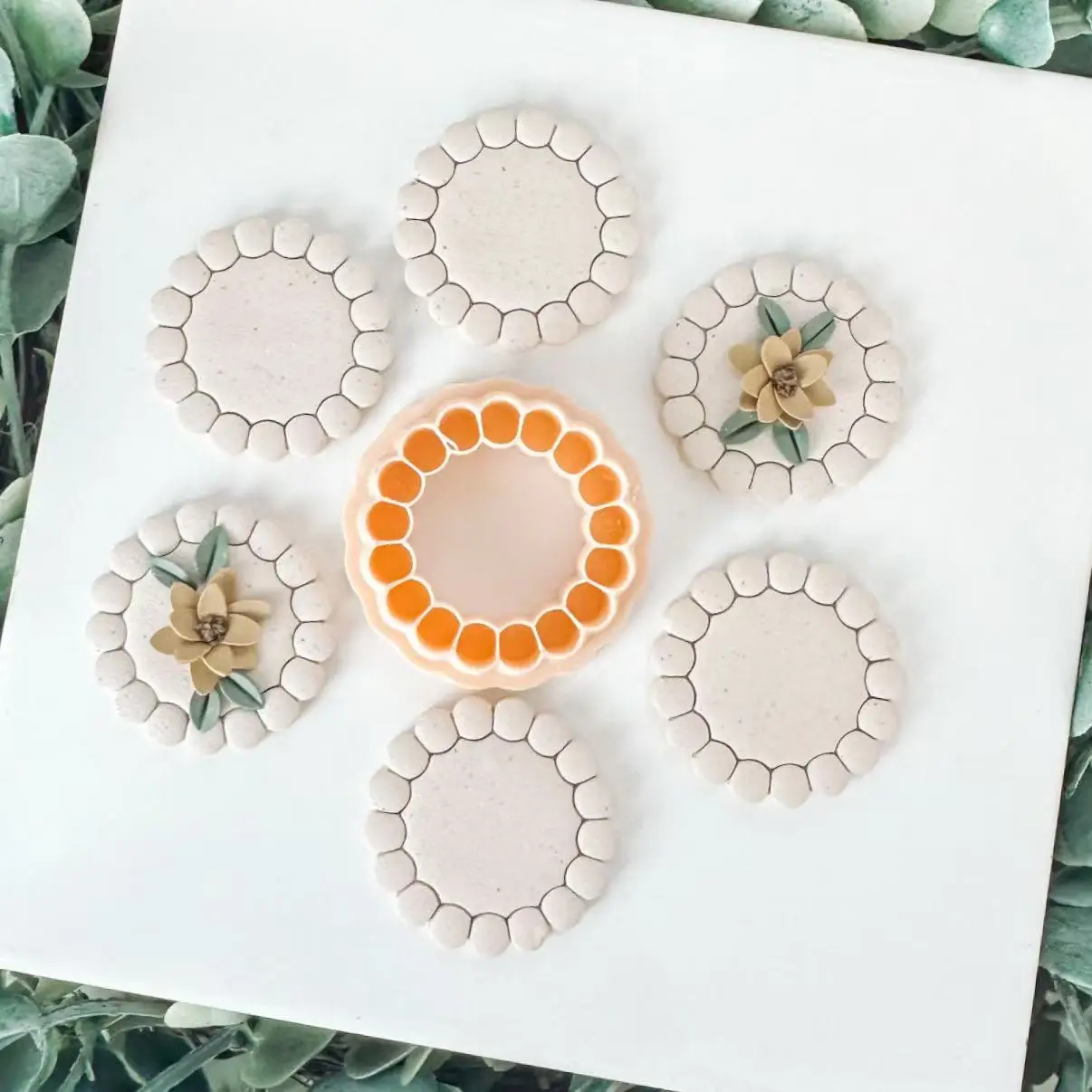Bohemian Floral Floating Polymer Clay Mold, Elegant Style Design Mold, suitable for DIY earrings and jewelry making