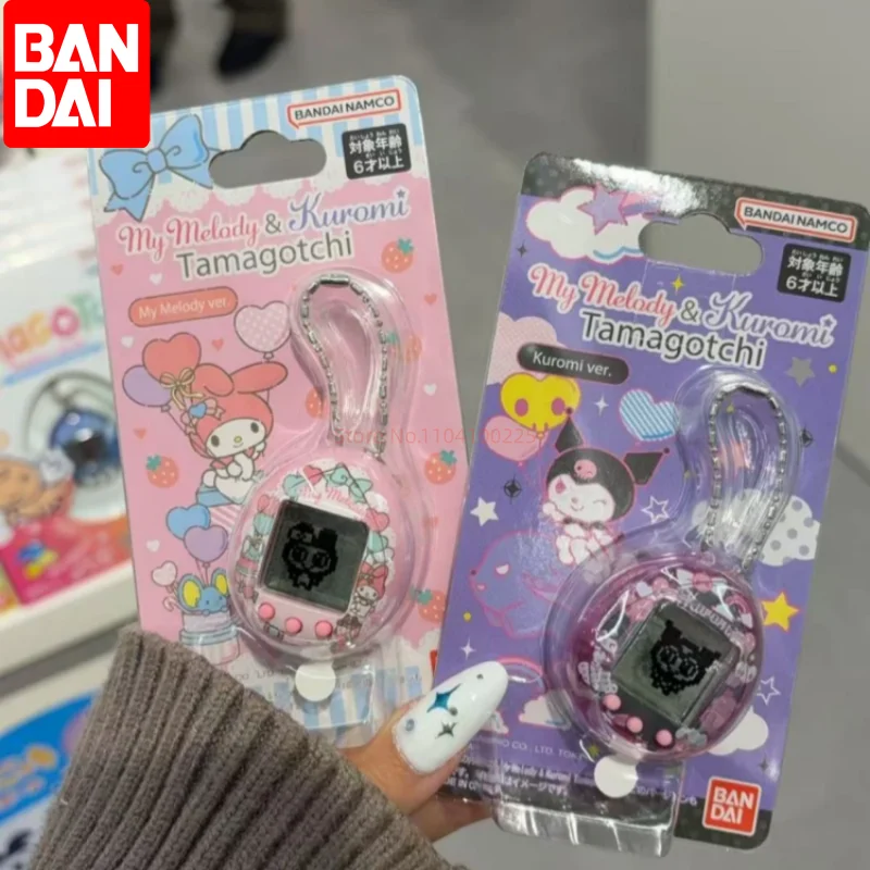 

Оригинальная игрушка-тамагочи Bandai Kuromi My Melody, виртуальный питомец, игровая консоль, милая мультяшная игрушка для девочек, подарок на день рождения, коллекционные игрушки