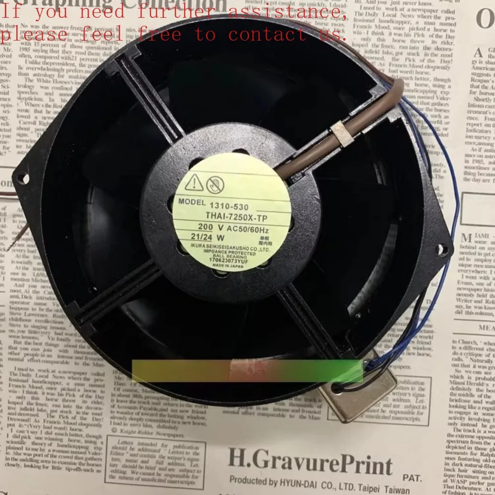 

Для IKURAFAN 17055 THAI-7250X-TP 200 В сенсорный цельнометаллический вентилятор с железными лопастями