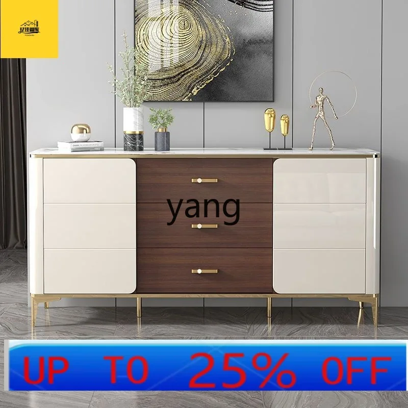 

LMM new rock slab light luxury dining side cabinet against the wall multi-functional tea cabinet