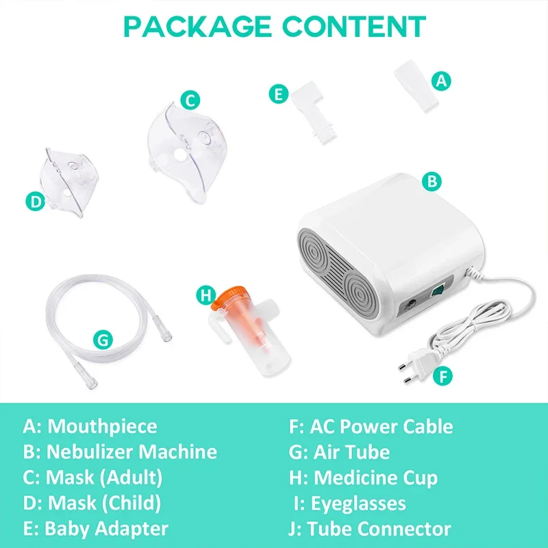 Fitconn adults kids portatil nebulizador machine Portable Digital Display Timer compressor nebulizer