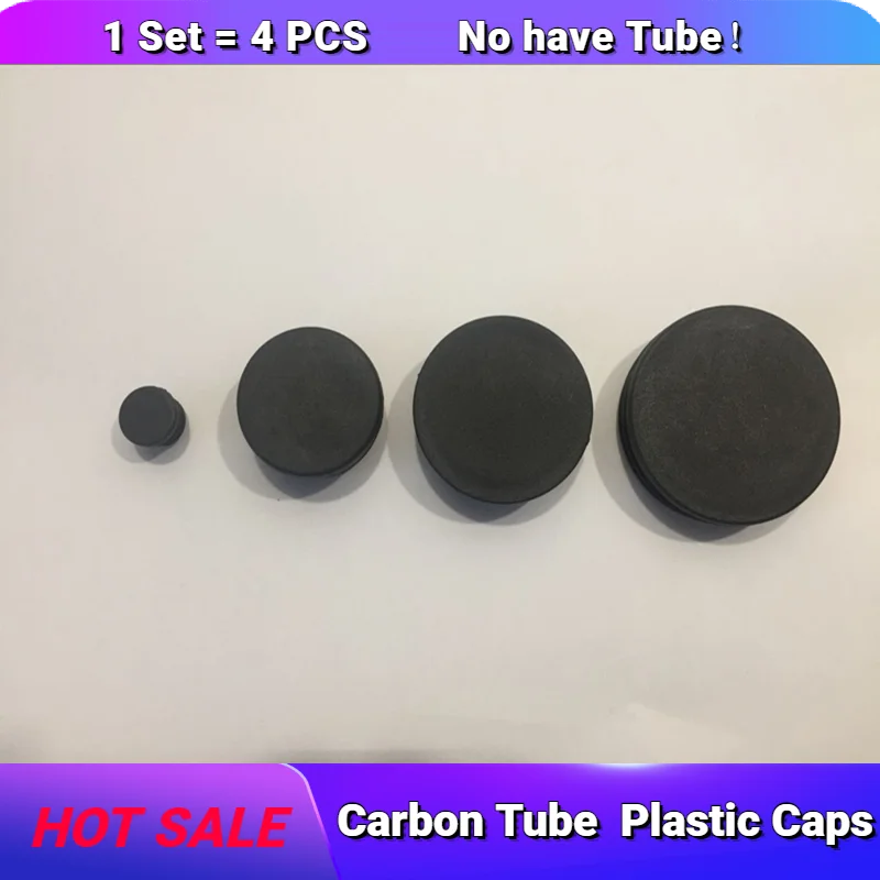 Carbon Tube  Plastic Caps 10mm 12mm 14mm 16mm 20mm 25mm 28mm 30mm 36mm -- 60mm