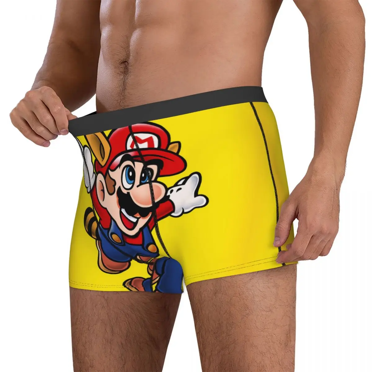 Boxer Underpants Shorts Super-Mario 3 Panties Men Breathable Underwear for Homme Man Boyfriend Gifts