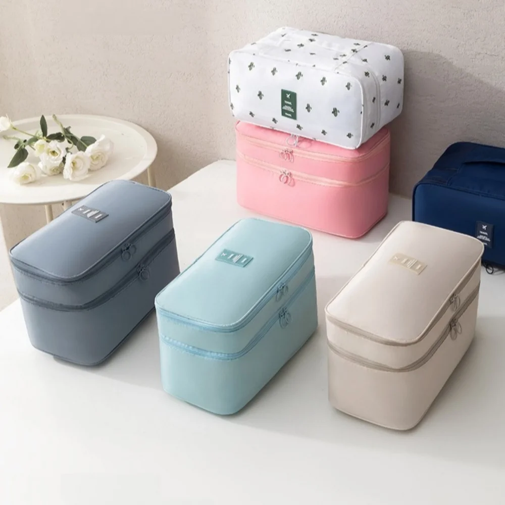 1pc Large Capacity Bra Underwear Socks Three-In-One Storage Bag Portable Business Trip Travel Storage Bag Clothing Organizer