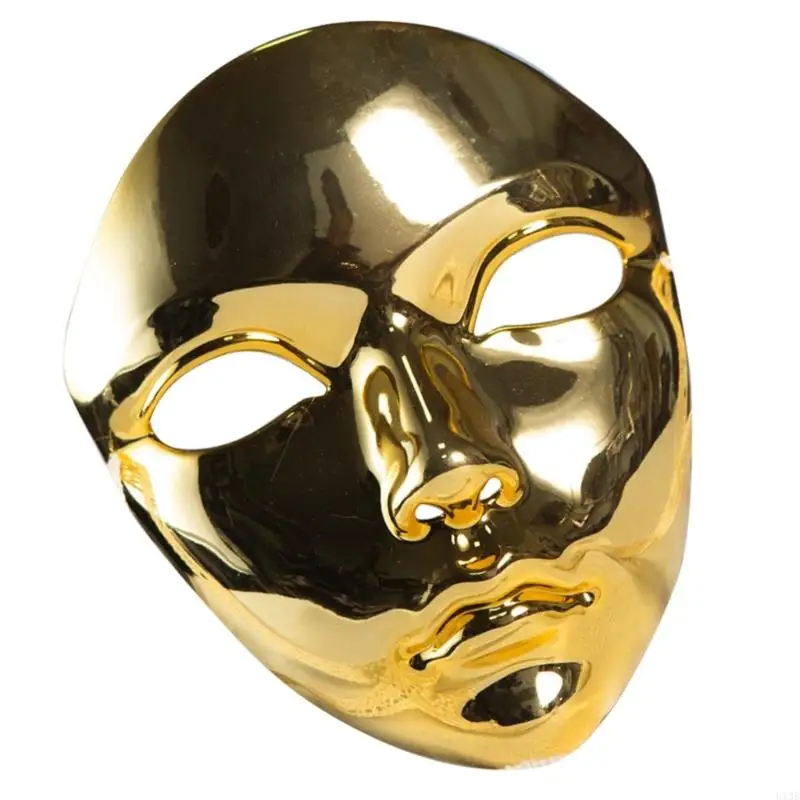 Metalowy Halloween Mask Full Face Mask Mask Mask for Women Men